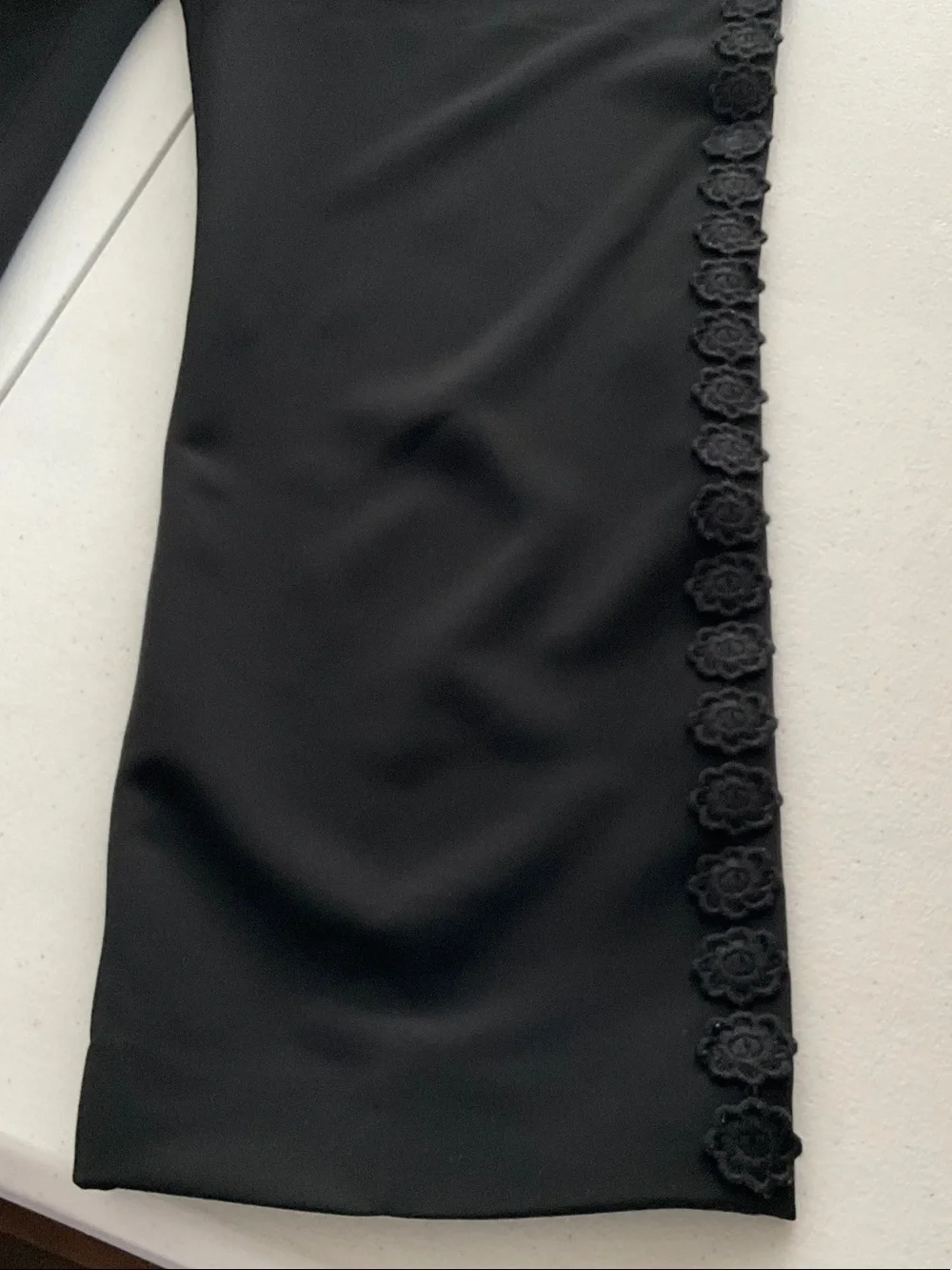 kate spade Black Slim Ponte Trousers
